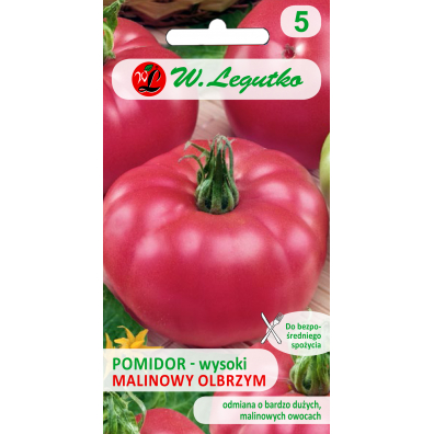 W. Legutko - nasiona Pomidor gruntowy wysoki Malinowy Olbrzym nasiona 1 g