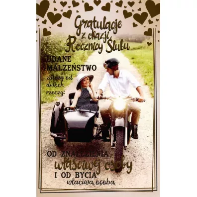 AbCard Karnet Rocznica �lubu R04