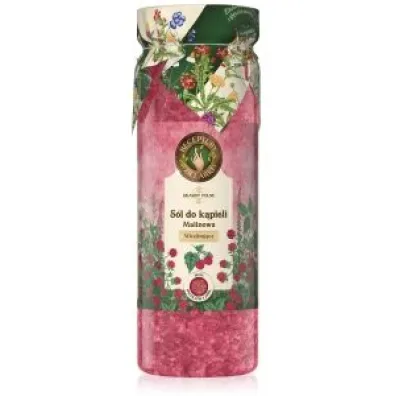 Receptury Zielarki Malinowa Skarby Polne Witalizuj�ca s�l do k�pieli 700 g