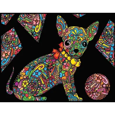 Kolorowanka Welwetowa 47x35 cm Chihuahua