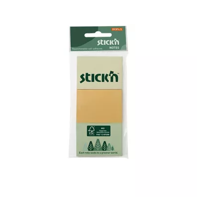 Stickn Notes samoprzylepny FSC pastelowe 38x51mm 100 kartek