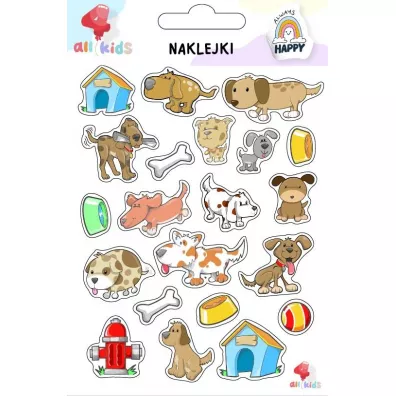 All4Kids Naklejki dla dzieci Co robi pies