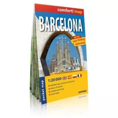 comfort!map Plan miasta Barcelona 1:20 000