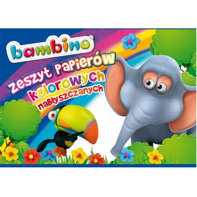 St. Majewski Zeszyt papierw kolorowych nabyszczany A4 Bambino