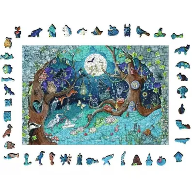 Puzzle drewniane 500 el. Ba�niowy Las Ravensburger