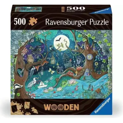Puzzle drewniane 500 el. Ba�niowy Las Ravensburger