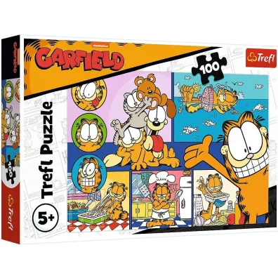 Puzzle 100 el. Leniwy Garfield Trefl