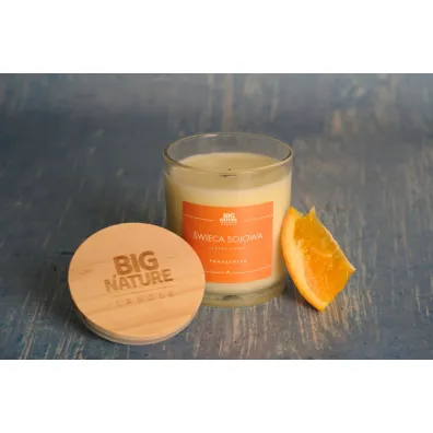 Big Nature �wieca sojowa zapachowa Pomara�cza 215 g