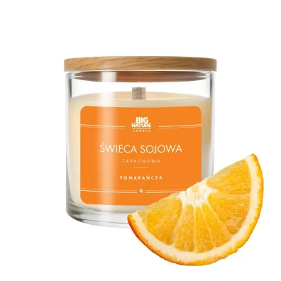 Big Nature �wieca sojowa zapachowa Pomara�cza 215 g