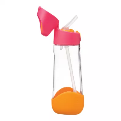 b.box Butelka na wod� tritanowa ze s�omk� Strawberry Shake 600 ml