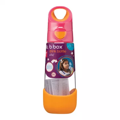 b.box Butelka na wod� tritanowa ze s�omk� Strawberry Shake 600 ml