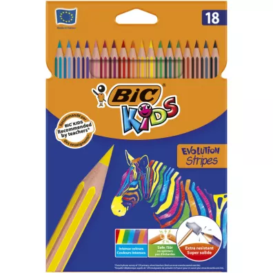 Bic Kredki Eco Evolution Stripes 18 szt.