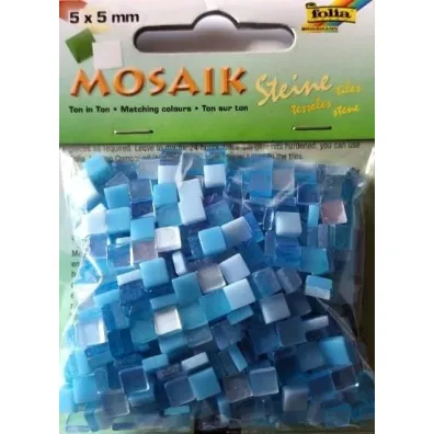 Mozaika kamyczki 5x5mm niebieska Galeria Hobby