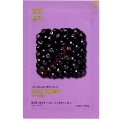 Holika Holika Pure Essence Mask Sheet Acai Berry antyoksydacyjna maseczka z ekstraktem z owocw acai 20 ml