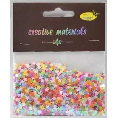 Galeria Hobby Elementy z folii gwiazdki pastelowe 20g