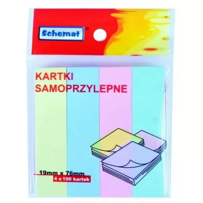 Schemat Zak�adki indeksuj�ce 19x76mm 100 szt.