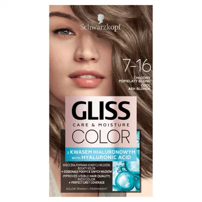 Gliss Color Care & Moisture farba do w�os�w trwa�a 7-16 Ch�odny Popielaty Blond