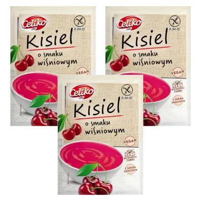 Celiko Kisiel o smaku wi�niowym Zestaw 3 x 40 g