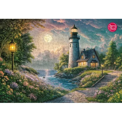 Puzzle 500 el. Moonlight Lighthouse CherryPazzi