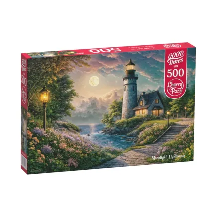 Puzzle 500 el. Moonlight Lighthouse CherryPazzi