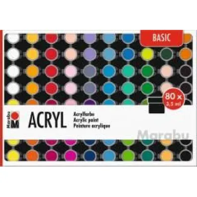 Marabu Farby akrylowe Basic 3,5ml