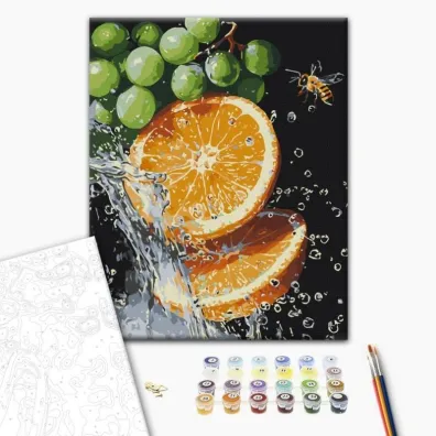 Brushme Malowanie po numerach - Soczysta Kombinacja 40x50cm