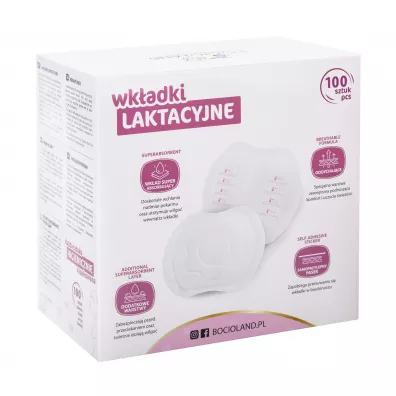 Bocioland Wkadki laktacyjne big pack 100 szt.
