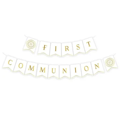 Godan Girlanda papierowa First Communion Komunia