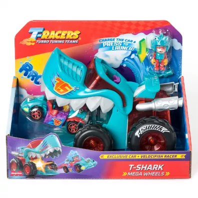 T-Racers Mega Wheels T Shark Magic Box
