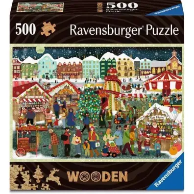 Puzzle drewniane 500 el. Jarmark �wi�teczny Ravensburger