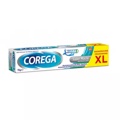 Corega Super mocny krem mocuj�cy do protez z�bowych Naturalny Smak 70 g