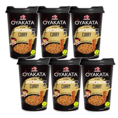 Oyakata Danie instant z sosem japońskie curry Zestaw 6 x 90 g