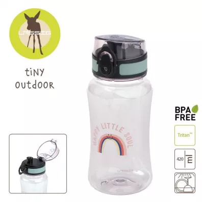 Lassig Butelka - bidon tritanowa Tiny Outdoor Rainbow 420 ml