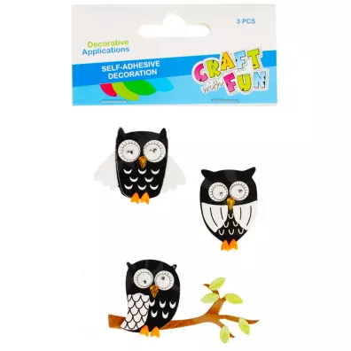 Craft with Fun Naklejki sowa