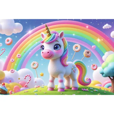Puzzle 60 el. Cukierkowy �wiat Trefl