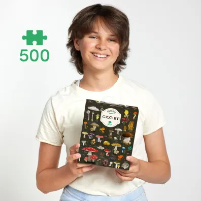 Puzzlove CzuCzu 500 el. Grzyby puzzle rodzinne Bright Junior Media