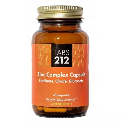 Labs212 Zinc Complex Capsule 15 mg Suplement diety 45 kaps.