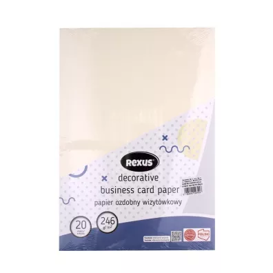 Beniamin Papier wizyt�wkowy A4 Du�y M�otek kremowy 20 kartek