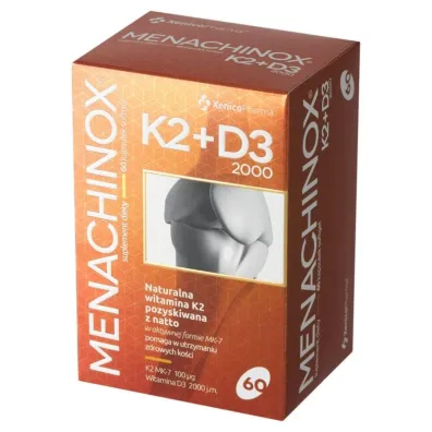 Xenico Pharma Menachinox K2+D3 2000 - suplement diety 60 kaps.
