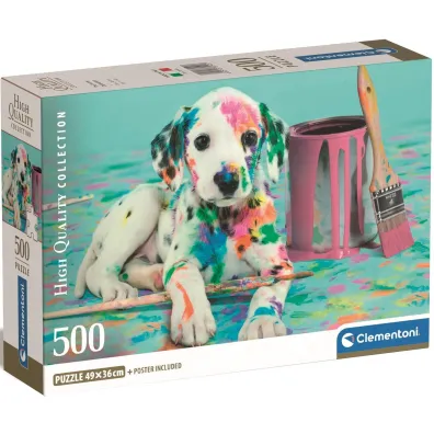 Puzzle 500 el. Compact The Funny Dalmatian Clementoni