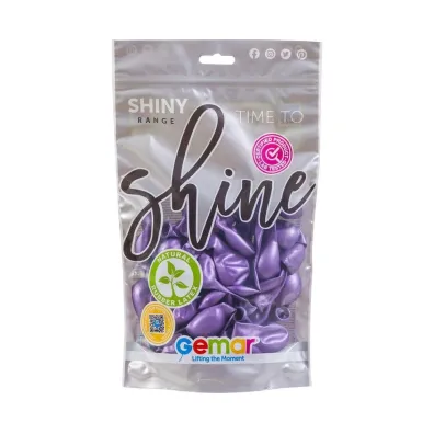 Godan Balony shiny fioletowe 13cm