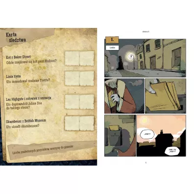 Komiksy paragrafowe Cztery �ledztwa Sherlocka Holmesa