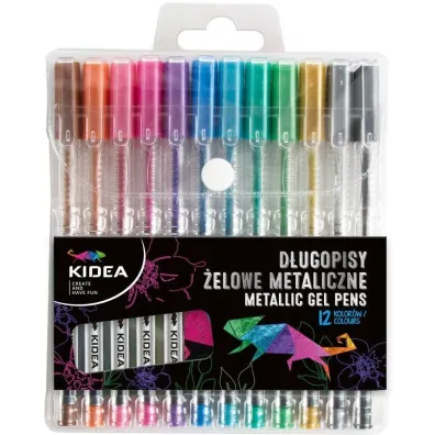 Derform D�ugopisy �elowe metaliczne 12 szt.