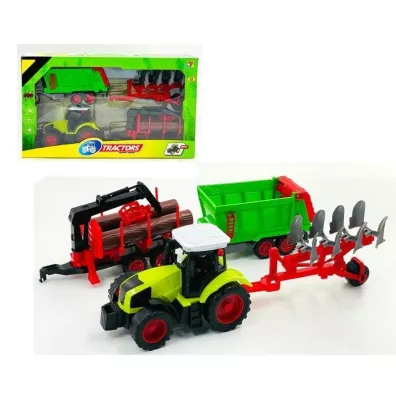 Traktor z maszynami Macyszyn Toys