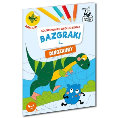 Bazgraki i... dinozaury. Kolorowanie wed�ug kodu. Kapitan Nauka