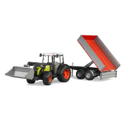 Traktor Claas Nectis 267F z �adowark� i przyczep� BRUDER BR-02112