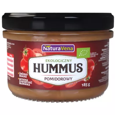 NaturaVena Hummus z suszonymi pomidorami 185 g bio
