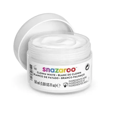 Farba do malowania twarzy i cia�a bia�a 50ml Snazaroo