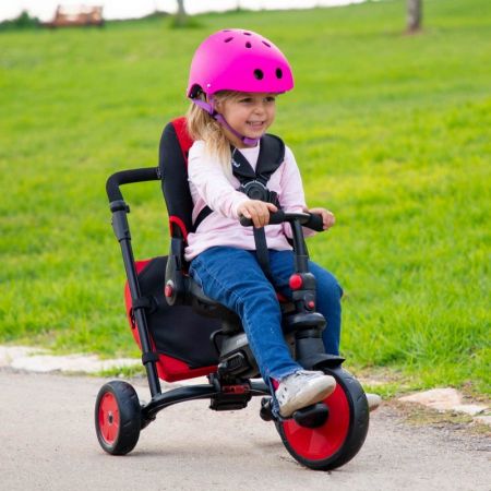 Skadany rowerek dziecicy / wzek Smart Trike 7w1 STR™7 - czerwony