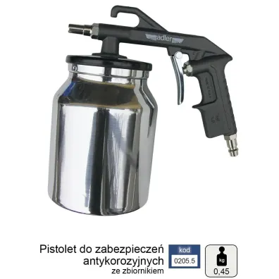 Pneumatyczny pistolet antykorozyjny ze zbiornikiem